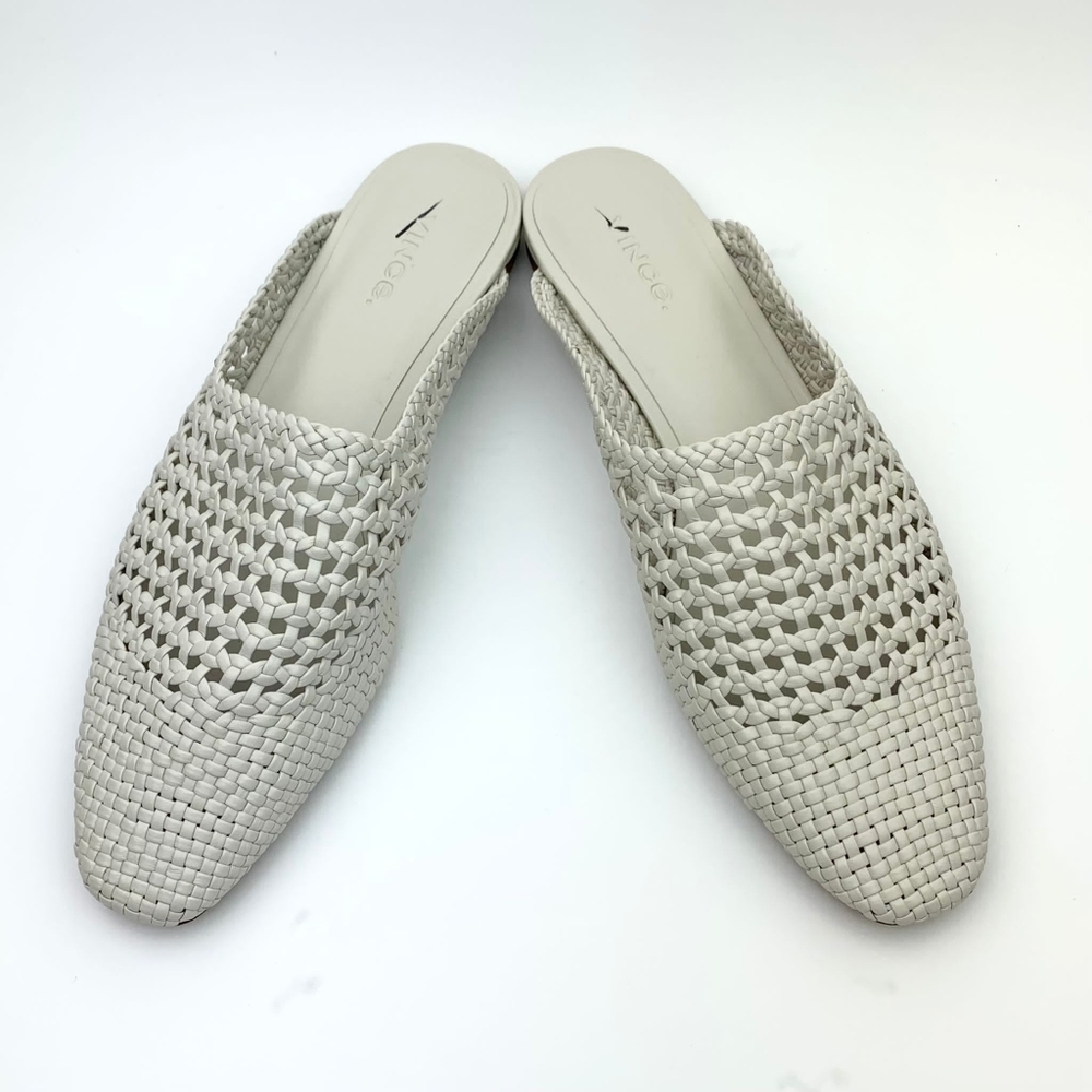 VINCE  Barrett Handwoven Leather Mule sz 6.5 - Picture 10 of 12